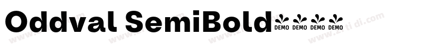 Oddval SemiBold字体转换